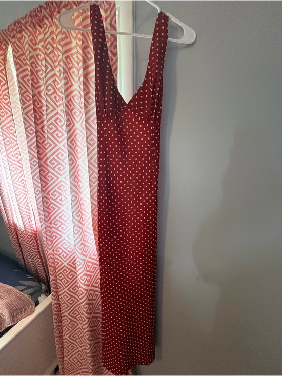 Vici Dresses & Skirts - Vici Red Polka Dot Sleeveless Maxi Dress